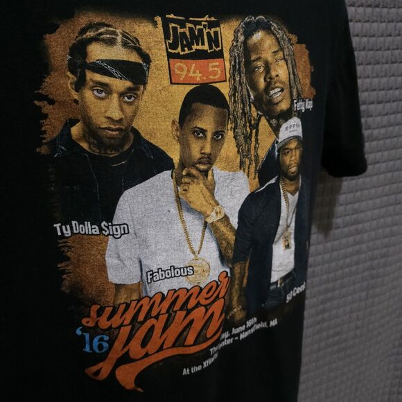 Summer Jam Concert Tshirt SzM Tee Hip Hop Fetty Wap 50 Cent Dolla $ign Fabolous - Picture 5 of 16